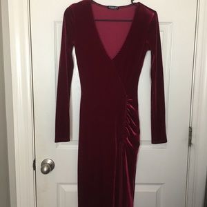 FASHION NOVA velvet gown